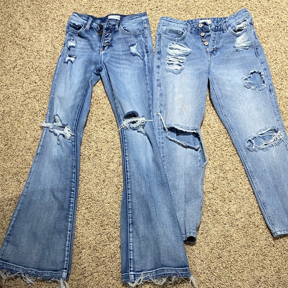 Altard State Blue Distressed Jeans